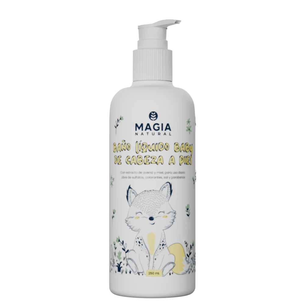 Hydrating Liquid Body Wash for Babies with Honey and Oat