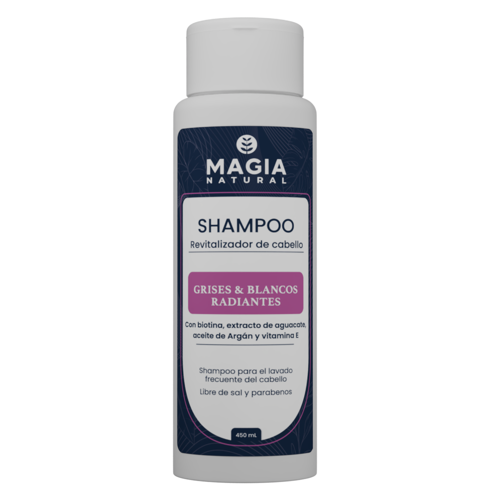 Matte & Nourishing Shampoo for Gray Hair with Biotin and Avocado