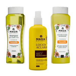 Kit Aclarante e Iluminador Capilar con Manzanilla y Miel