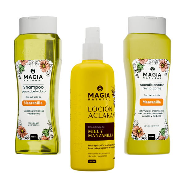 Kit Aclarante e Iluminador Capilar con Manzanilla y Miel