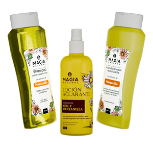 Kit Aclarante e Iluminador Capilar con Manzanilla y Miel