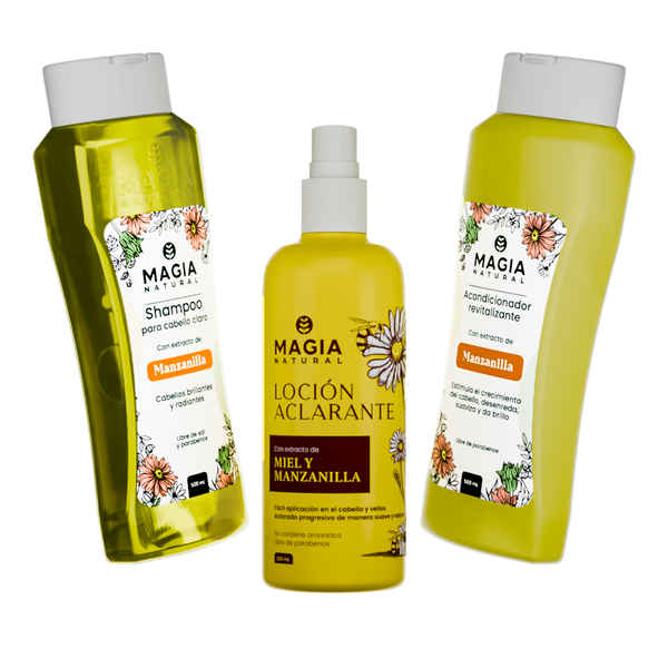 Kit Aclarante e Iluminador Capilar con Manzanilla y Miel