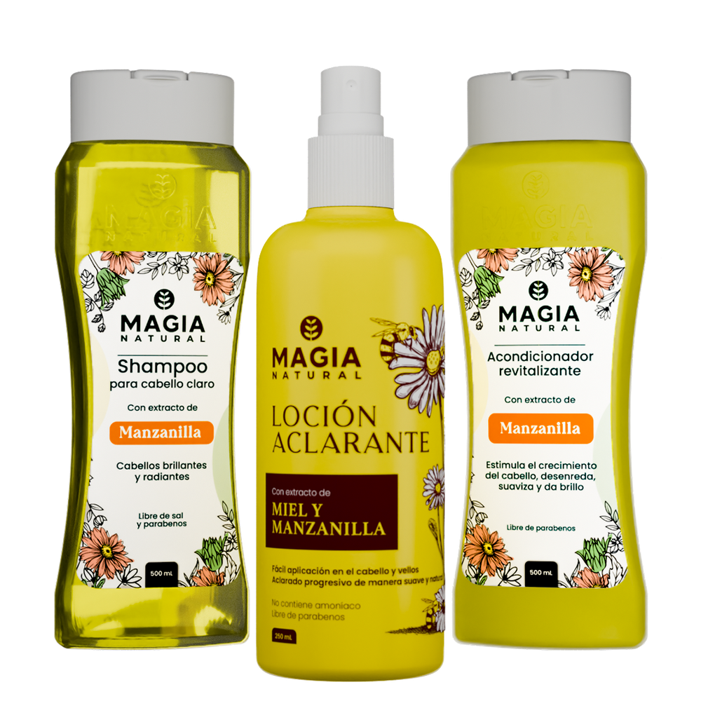 Hair Lightening and Brightening Kit with Chamomile and Honey