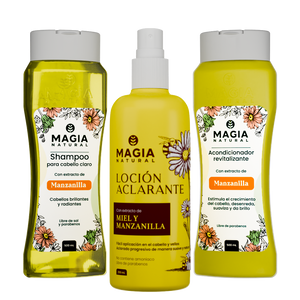 Kit Aclarante e Iluminador Capilar con Manzanilla y Miel
