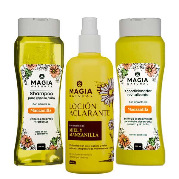 Kit Aclarante e Iluminador Capilar con Manzanilla y Miel