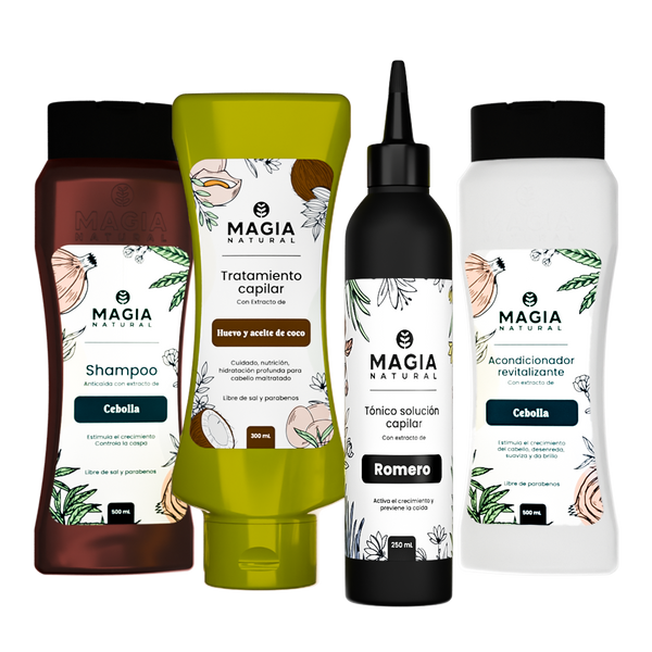 Kit de Nutrición y Crecimiento Capilar con Cebolla Cannabis y Huevo