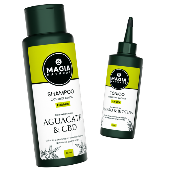 Kit Anticaída para Hombre con Aguacate y Biotina