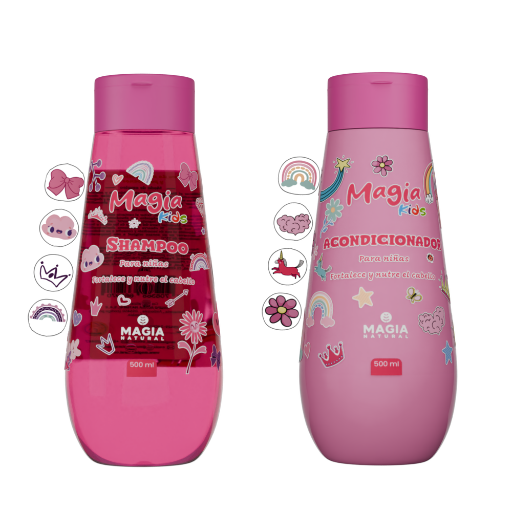 Growth and Detangling Kit for Girls with Rice and Passion Fruit