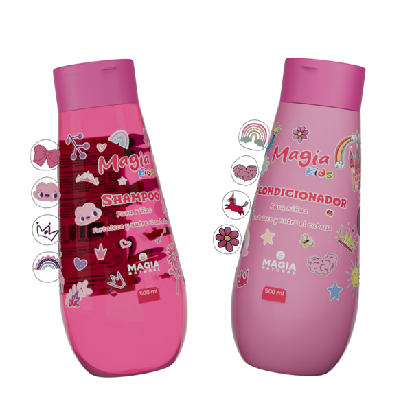 Growth and Detangling Kit for Girls with Rice and Passion Fruit